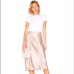 NWT Vince silk slip skirt small